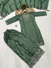 KF 3202 Kalaai Chinon Embroidery Kurti With Bottom Dupatta Wholesale Price In Surat